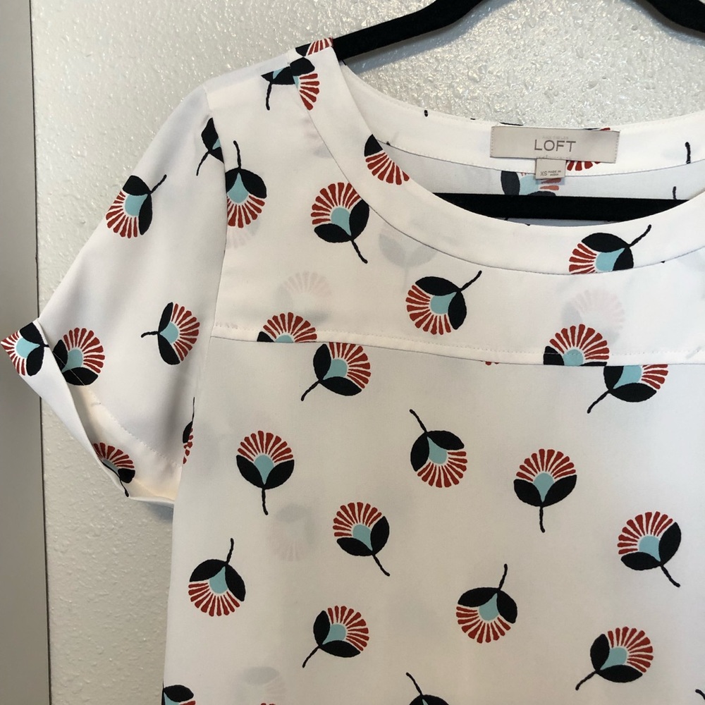 Loft Printed Blouse XS